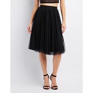 Charlotte Russe Tulle Full Midi Skirt